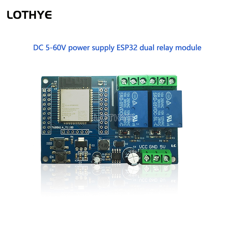 Espressif Esp32 - ESP32 Dual-Kanal WLAN Bluetooth Relaismodul Sekundäres