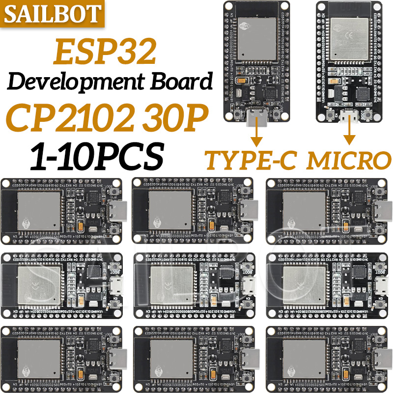 Esp32 Devkit - 1/5/10PCS WR-32 32-S Entwicklungsboard WiFi+Bluetooth-kompatibel TYPE-C/MICRO