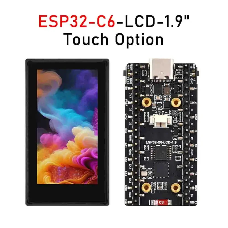 Esp32 C6 - ESP32-C6 1,9-Zoll-LCD-Bildschirm-Entwicklungsboard 170×320, unterstützt WLAN und