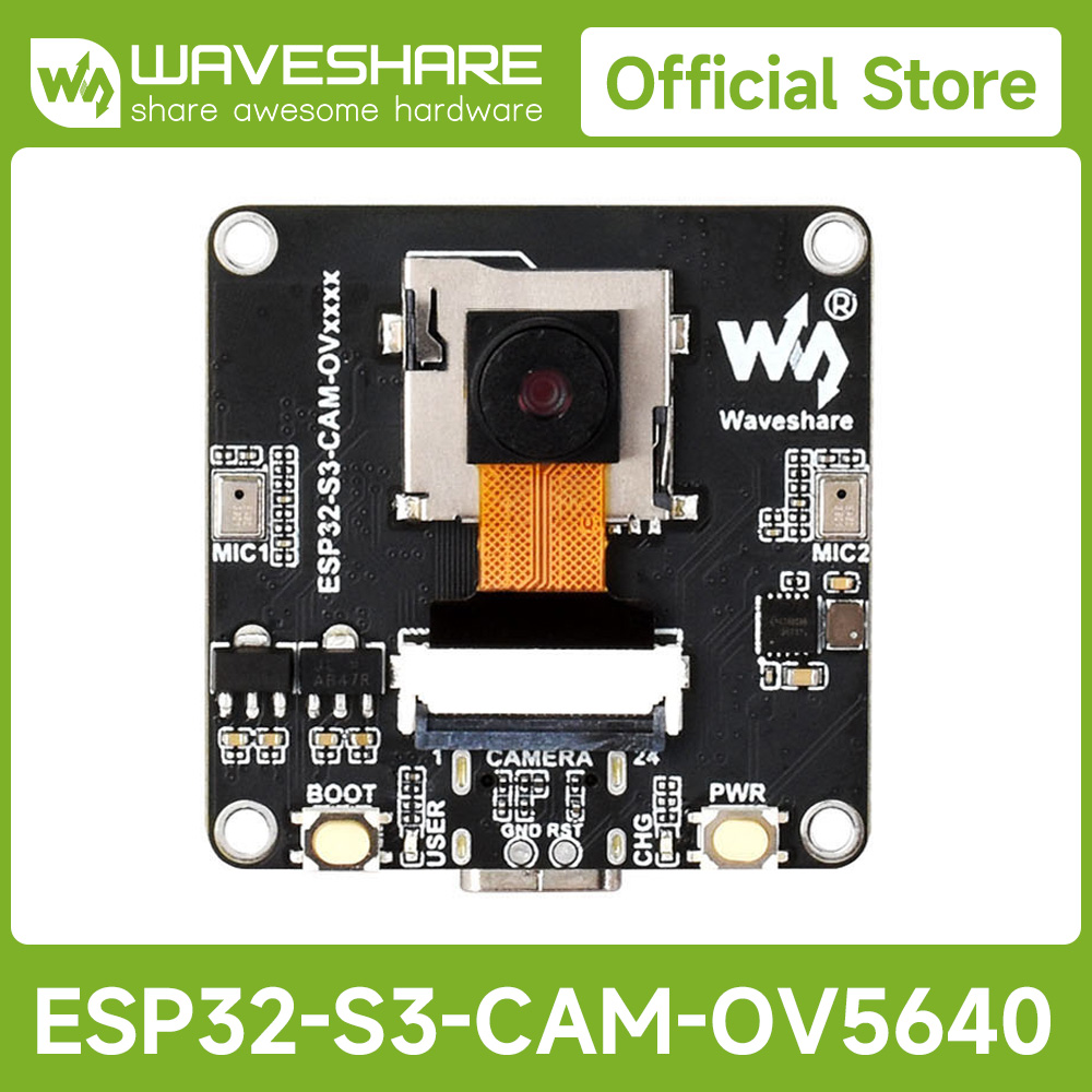 Esp32 Development Board - Waveshare ESP32-S3 AIoT Kamera-Entwicklungsboard, integriertes Audio-Ein-