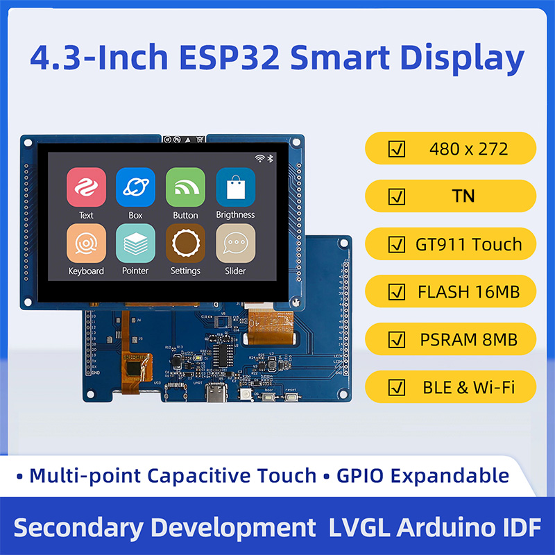 Esp32 P4 - ESP32 S3 4,3 Zoll 480*272 Kapazitiver