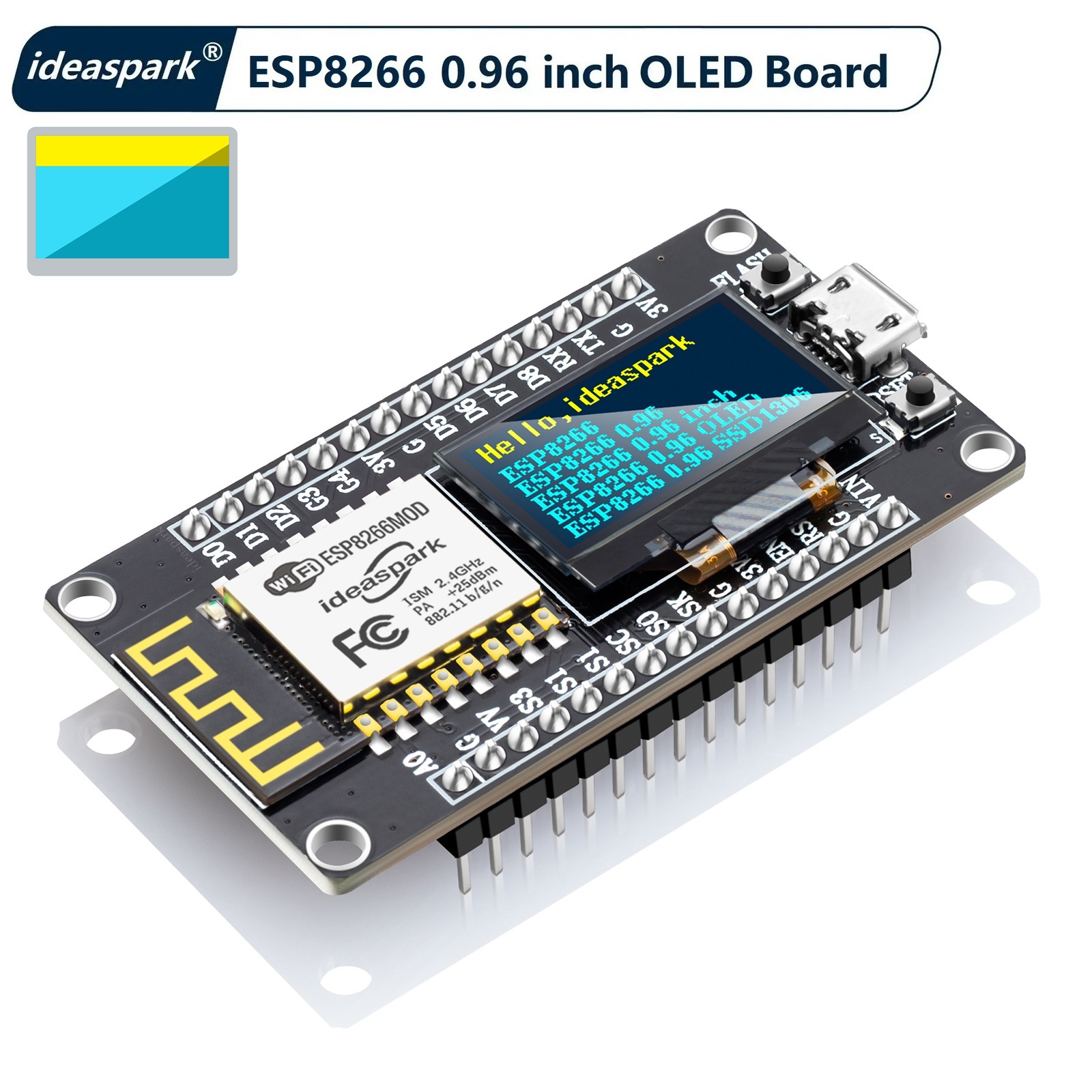 Esp8266 Nodemcu - NodeMCU ESP8266 Entwicklungsboard mit 0,96'' OLED-Display,