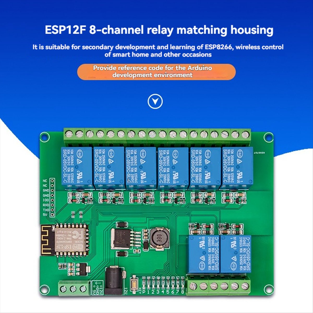 A99X 8-Kanal-Relaismodul DC12- – Esp8266 Bewertung und Preis