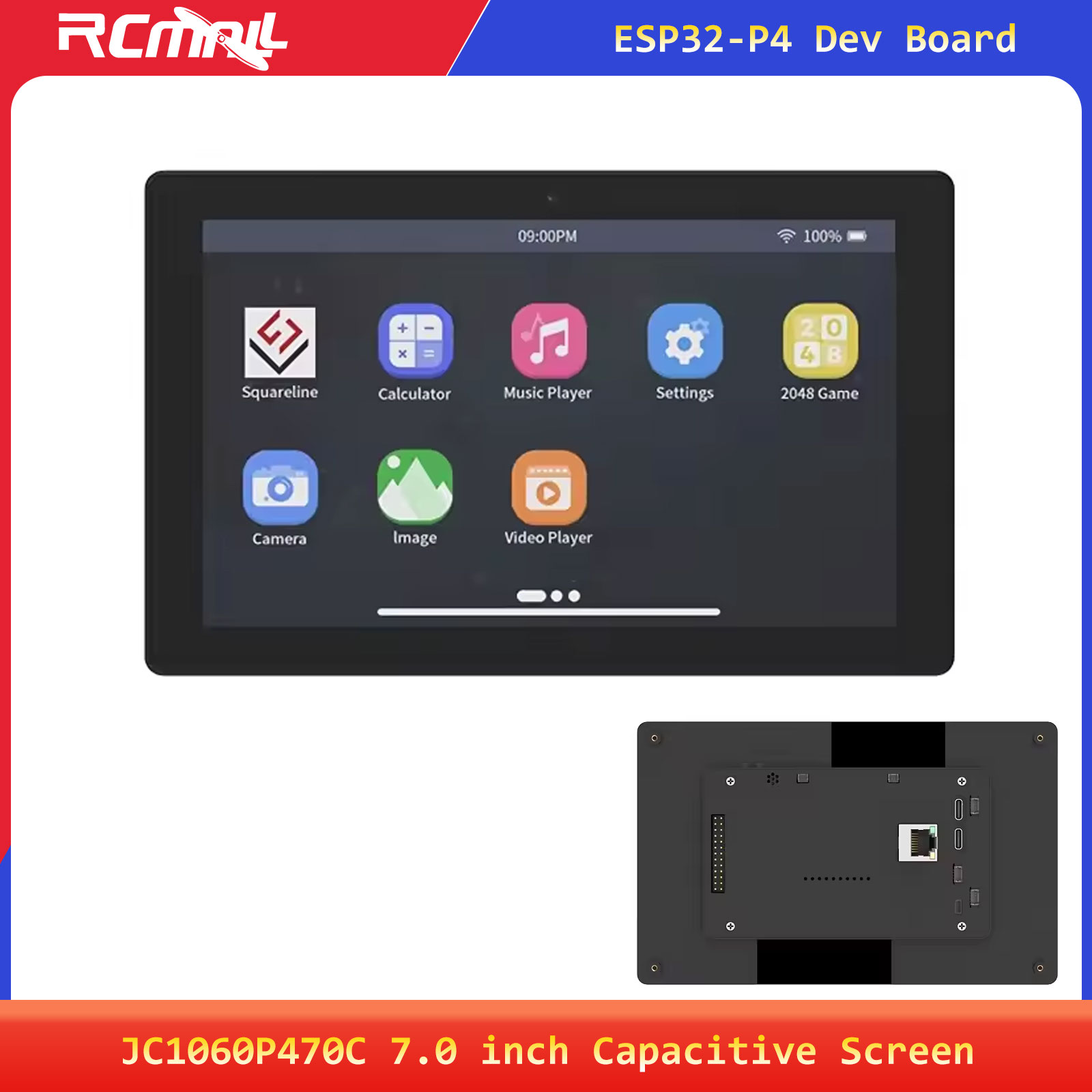 JC1060P470C 7,0 Zoll 1024x600  – Esp32 C6 Bewertung und Preis