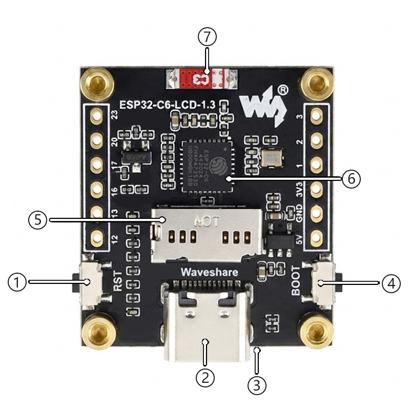 ESP32-C6 LCD-Entwicklungsplati – Espressif Esp32 Bewertung und Preis