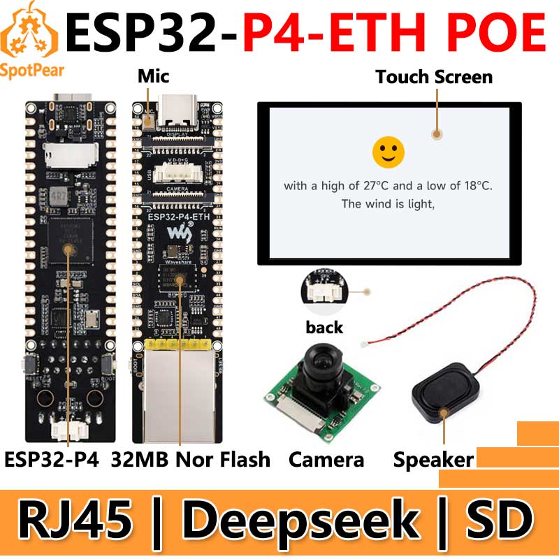 ESP32-P4-ETH RJ45 POE DSI/MIPI – Esp32 P4 Bewertung und Preis