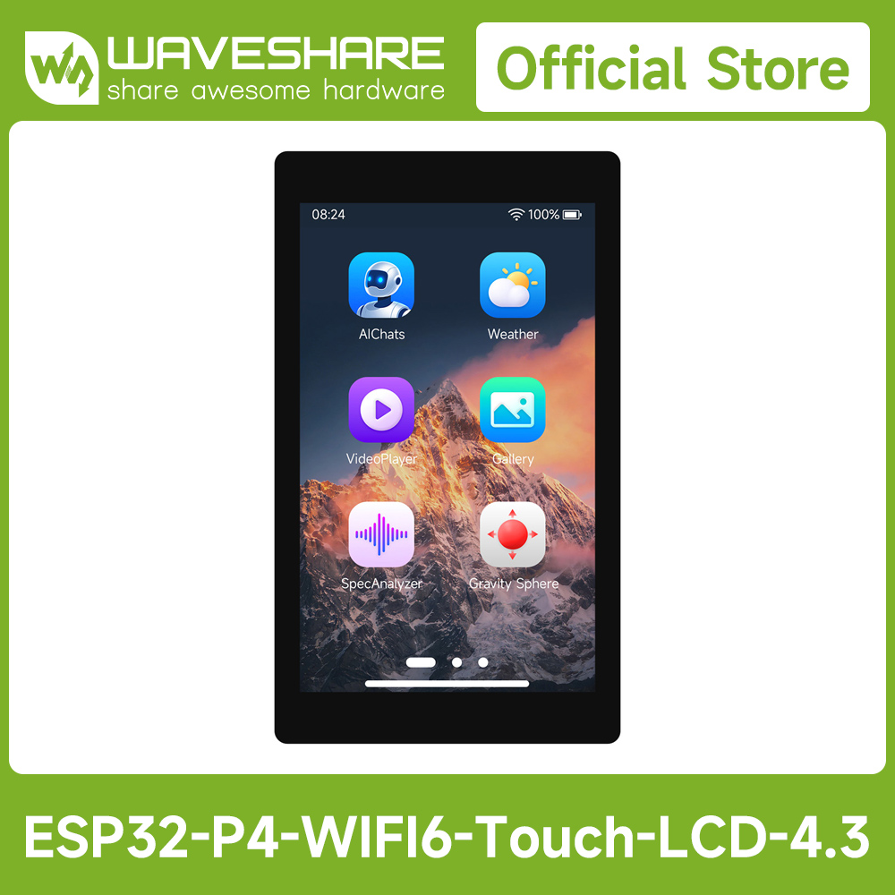Waveshare ESP32-P4-WIFI6 4,3-Z – Esp32 Development Board Bewertung und Preis