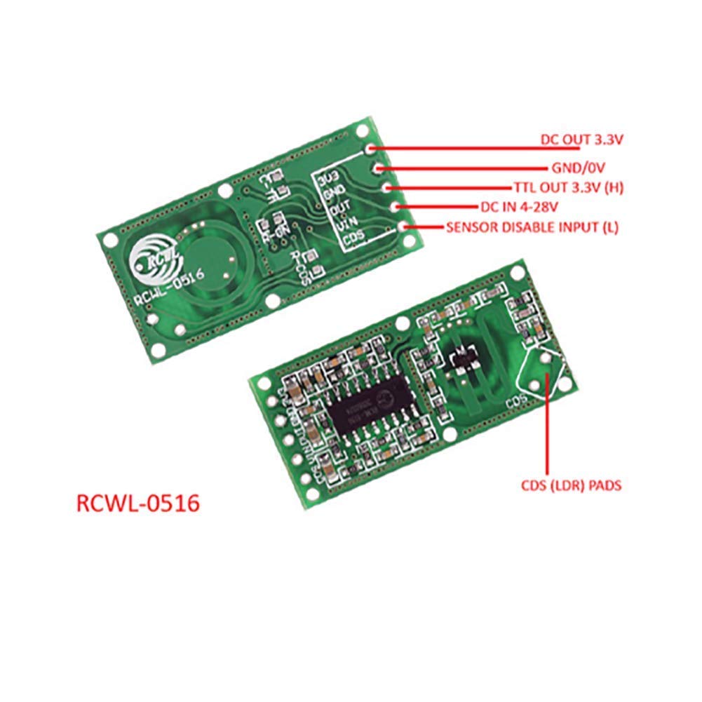 5PCS RCWL-0516 Bewegungserkenn – Esp8266 Nodemcu Bewertung und Preis